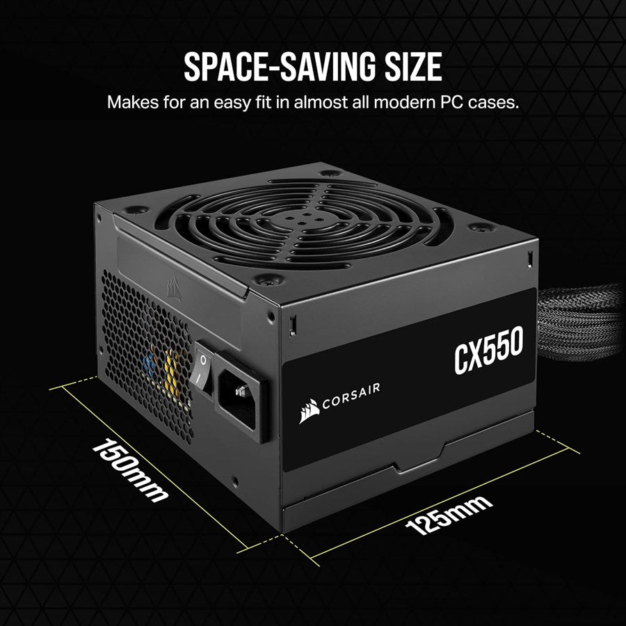 Corsair Power Supply CX550 550 Watt 80 PLUS Bronze Corsair Power Supply CX550 550 Watt 80 PLUS Bronze